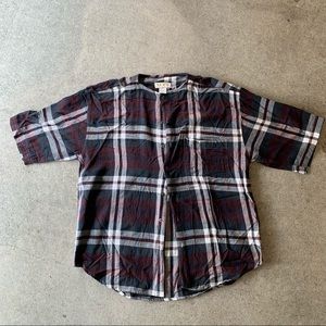 90’s Red & Blue Flannel // small